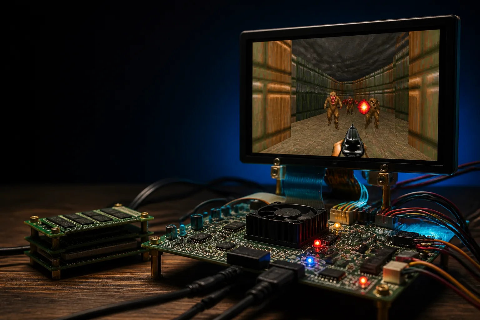 How a Custom CPU Got Doom Running in Real Time—and Went Viral