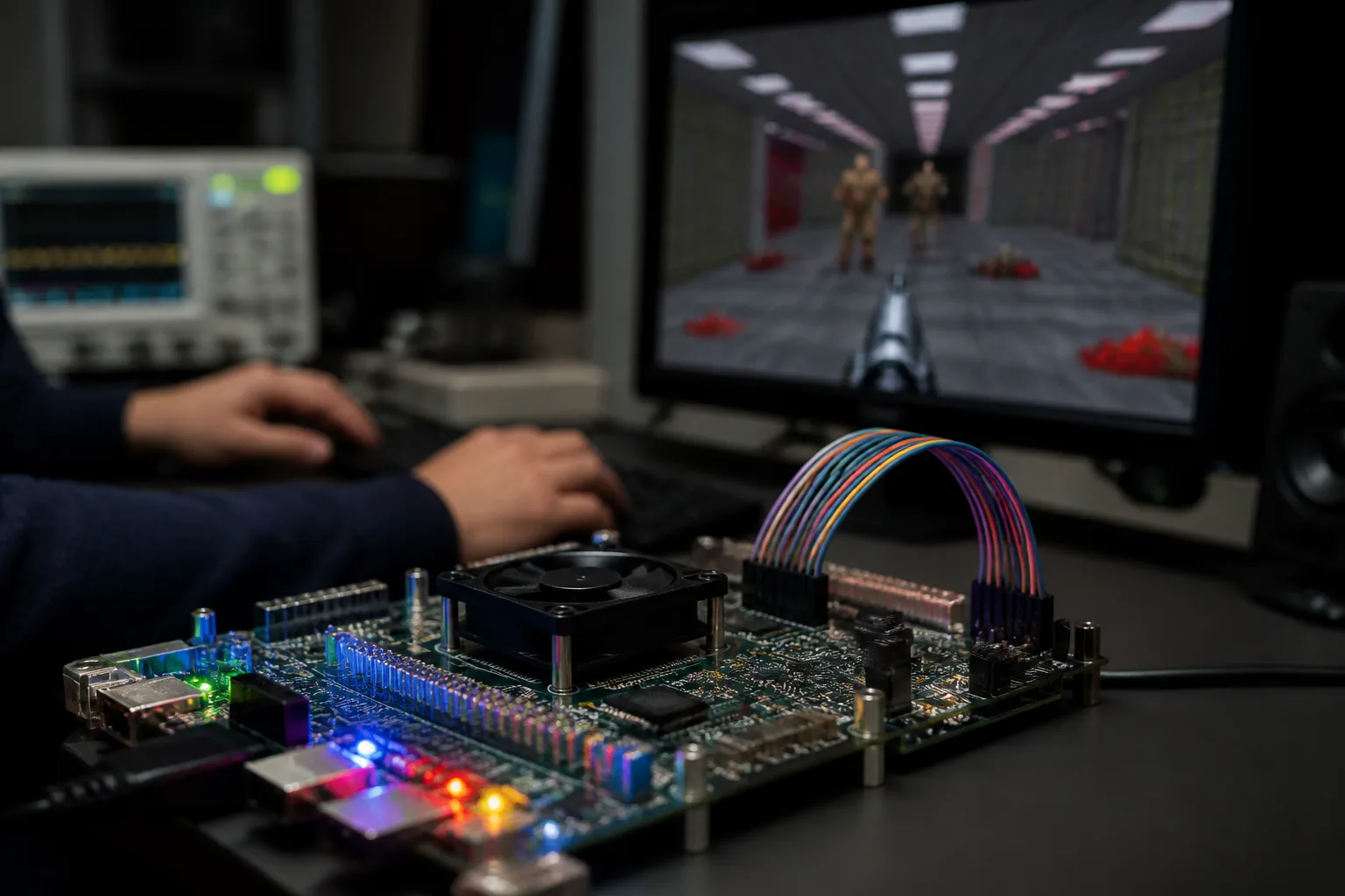 Illustration for How a Custom CPU Got Doom Running in Real Time—and Went Viral