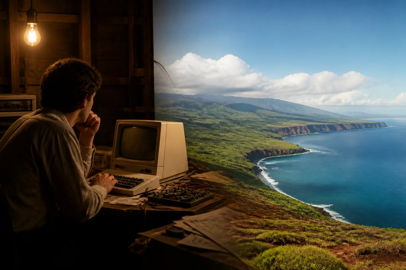 Larry Ellison once struggled to keep the lights on while building software. Now he owns most of a Hawaiian island