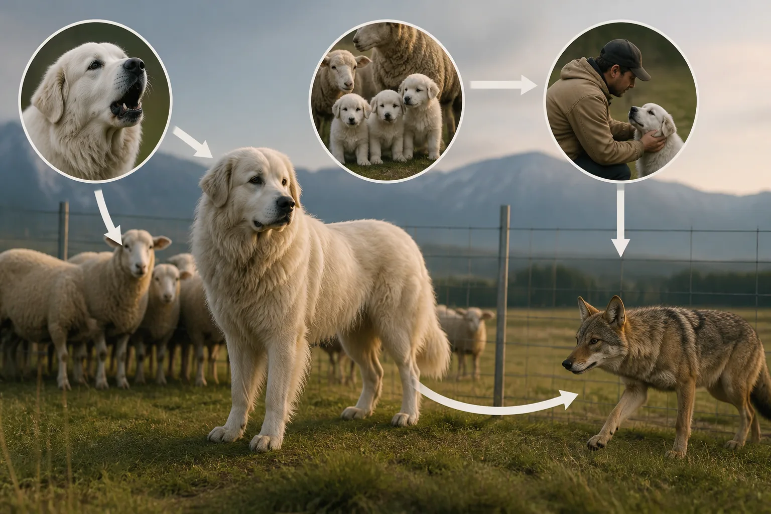 Illustration for Why Great Pyrenees can keep coyotes at a distance