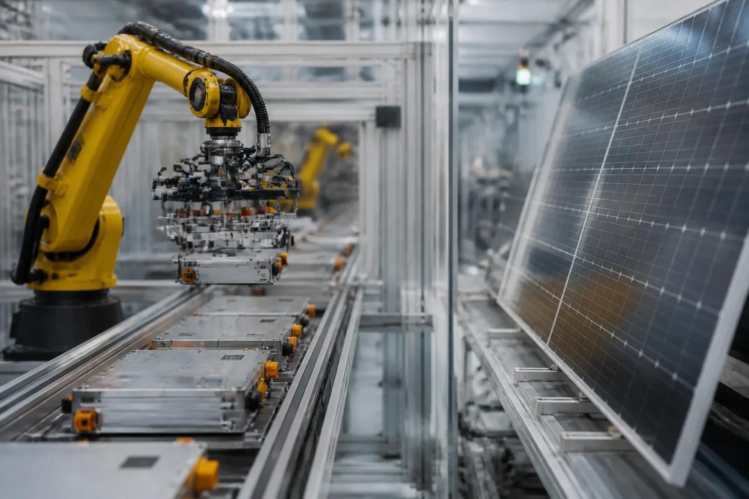Illustration for China’s Solar and Battery Stocks Climb After Beijing Sets New Consumption Tax Timeline