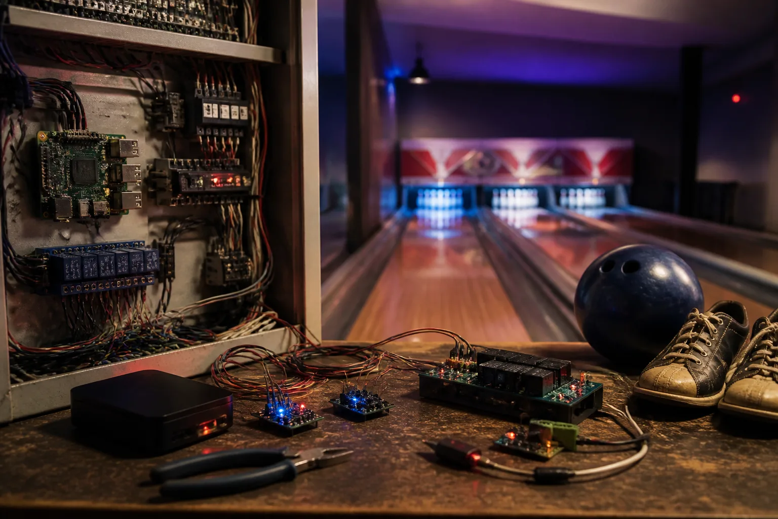 How one bowling alley owner says he cut a six-figure scoring system down to ESP32 hardware