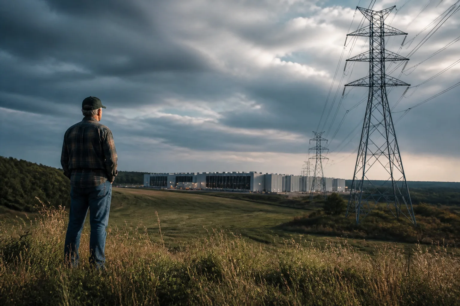 Why data center growth is colliding with eminent domain fights over power lines